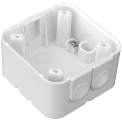 SM-socket for Indoor 180, Монтажная коробка IP54 для датчиков серии Indoor 180, накладной монтаж, размеры 88 x 88 x 42 мм, белый