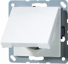 AS521KLWW Штепсельная розетка SCHUKO 16A 250V  с откидной крышкой; белая