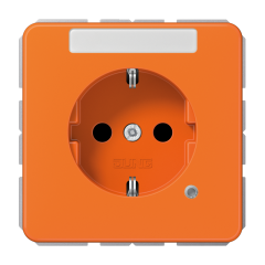 SCHUKO-розетка с полем для надписи и индикатором, CD1520BFNAKOO