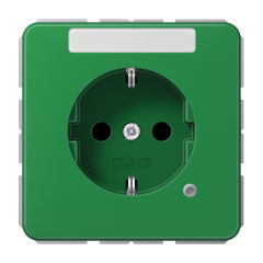 SCHUKO-розетка с полем для надписи и индикатором, CD1520BFNAKOGN