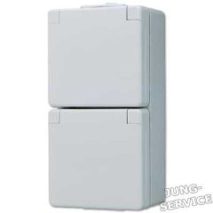 622N Штепсельная розетка SCHUKO для накладного монтажа 16A 250V   двойная