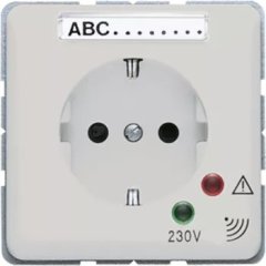 CD521KINAUFLG Штепсельная розетка SCHUKO  16А 250V  с защитой от перенапряжения; светло-серая