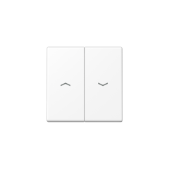 A500 Клавиша 2-ная со стрелками вверх/вниз, цвет Матовый белый, Jung A595PWWM