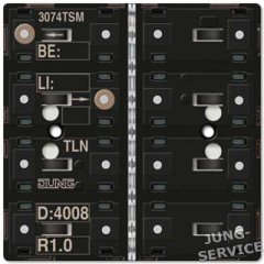 3074TSM KNX кнопочный модуль с интегрированным шинным сопряжением стандарт 4 группы