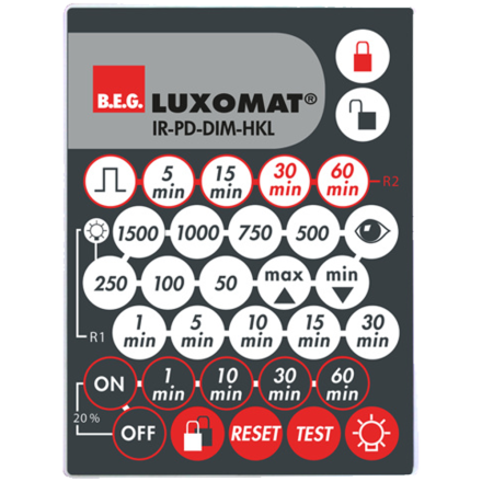 IR-PD-DIM-HVAC, Инфракрасный пульт дистанционного управления для датчиков PD4-M-DIM-HVAC