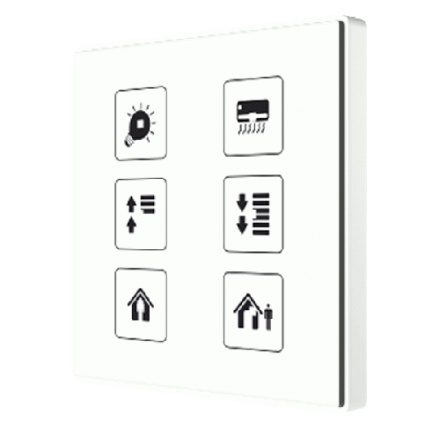 Выключатель сенсорный KNX Square TMD, 6-кнопочный, произвольная графика