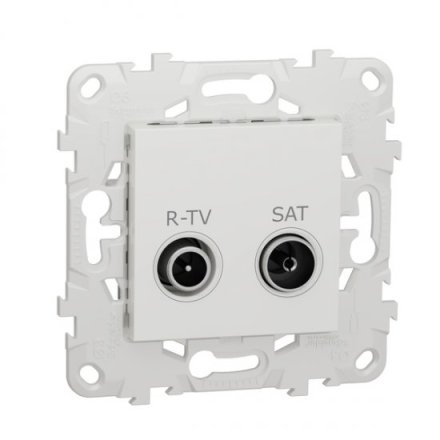 NU545418; Unica New Розетка R-TV/ SAT, одиночная белая Schneider Electric