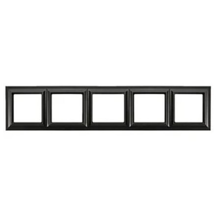 Рамка 5-постов; термопласт; черный матовый; Eco Deco, Jung EPD485SWM