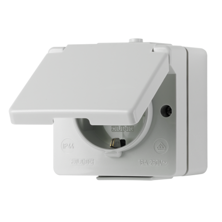 620WX Штепсельная розетка SCHUKO для накладного монтажа IP44
