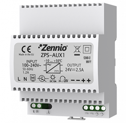 Источник питания для аудиконтроллера AudioInRoom 230В~ / 24В=, нагрузка до 2.5A