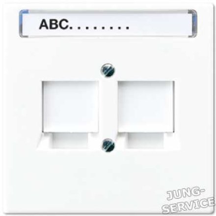 LS969-2NWE Крышка для модульных штекерных гнезд AMP  3 категории; слоновая кость