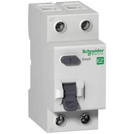 EZ9R34225; Выключатель дифференциального тока (УЗО) 2P 25А 30мА AC EASY 10 Schneider Electric