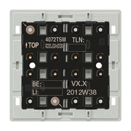 4072TSM KNX кнопочный модуль с интегрированным шинным сопряжением, стандарт, 1-4 группы