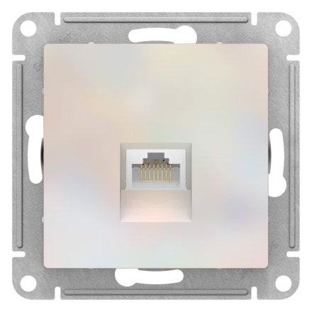 ATN000483 - AtlasDesign РОЗЕТКА компьютерная RJ45, механизм, ЖЕМЧУГ