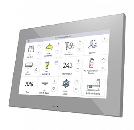 Сенсорная панель KNX Z70, цвет серебро, доступно с 1го квартала 2020г.
