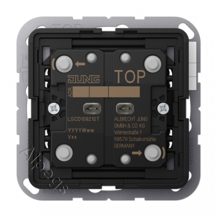 Кнопочный модуль универсальный F10 на 2 группы, KNX LSCD10921ST