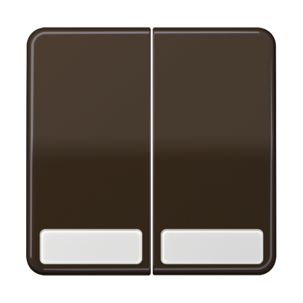 CD595NABR Клавиши для сдвоенных выключателей и кнопок с полем для надписи; коричневые