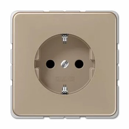 CD520KIGB Штепсельная розетка SCHUKO 16A 250V  с защитой от детей; золотая бронза