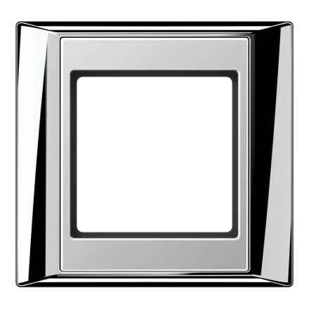 AP581GCRAL Рамка 1-кратная для серии Aplus; полированный хром-алюминий