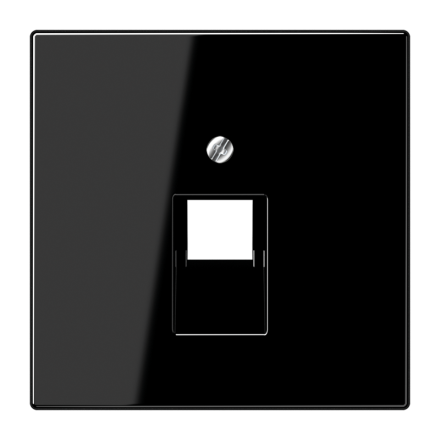 LS969-1UASW Крышка для одинарной телефонной и компьютерной розетки UAE; черная
