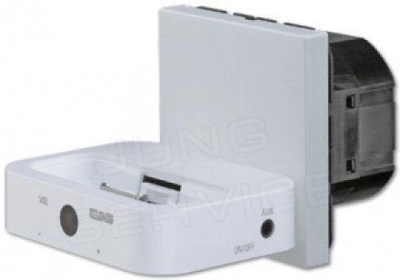 MCAL100-L Музыкальная станция  для IPod, iPhone и других портативных MP3-плееров, для серии LS-Aluminium, алюминий