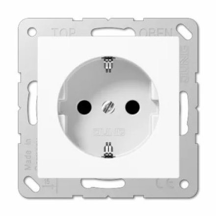 A521BFWW Штепсельная розетка SCHUKO 16A, 250V ; термопласт; слоновая кость