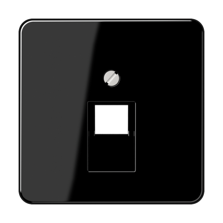 CD569-1UASW Крышка для ординарной телефонной и компютерной розетки  UAE; черная