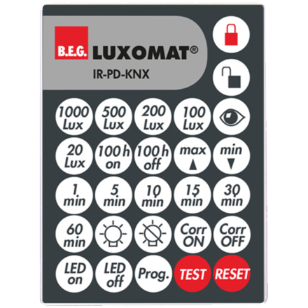 IR-PD-KNX, Инфракрасный пульт дистанционного управления IR-PD-KNX для датчиков серии KNX