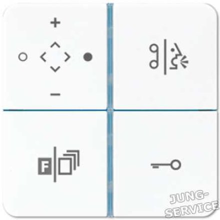 TKISCD514TSBR Запасной комплект кнопок для аудиопанели комфорт