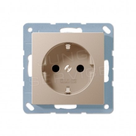 A520CH Штепсельная розетка SCHUKO 16A 250V, шампань
