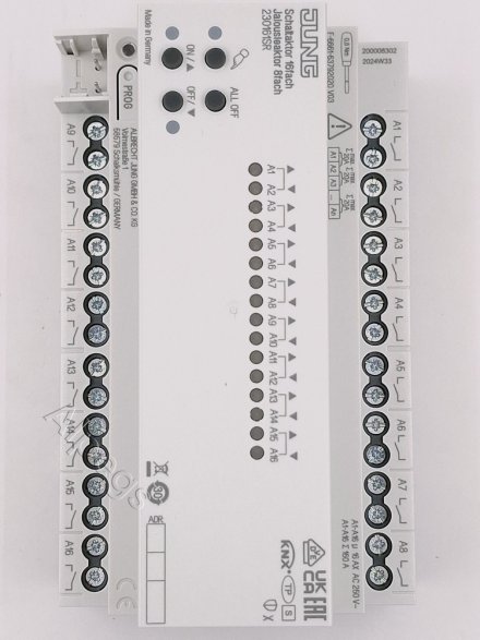 KNX актуатор коммутирующий, 16 группKNX актуатор жалюзи, 8 групп