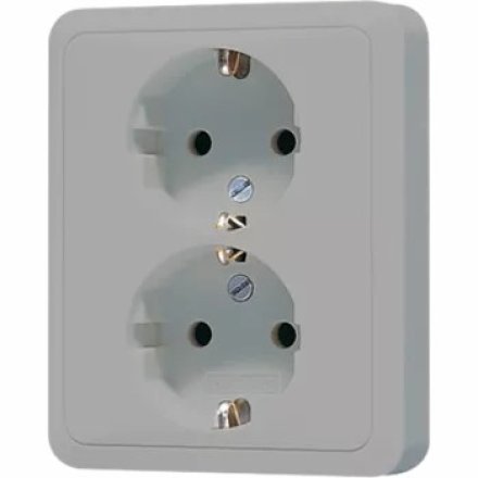 CD5020NGR Розетка 16A 250V / 10A 250V сдвоенная