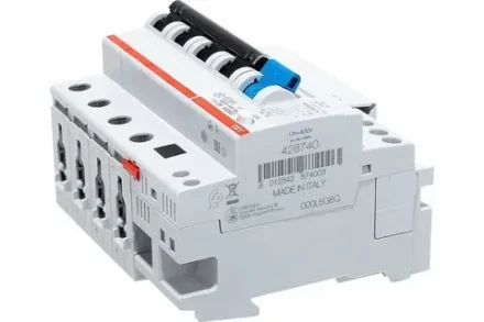 ABB DS204 C10 Диффавтомат 4P 10А 30mA 6kA (C) тип AC