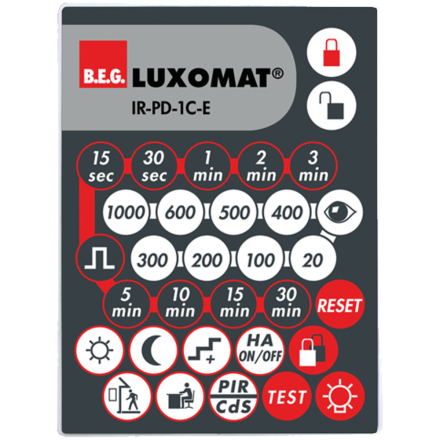 IR-PD-1C-E, Инфракрасный пульт дистанционного управления для датчиков присутствия B.E.G.