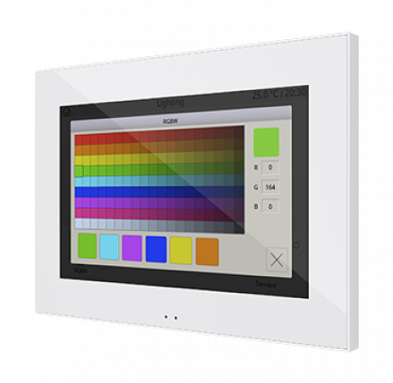 Сенсорная панель KNX Z70, цвет глянцевый белый, доступно с 1го квартала 2020г.