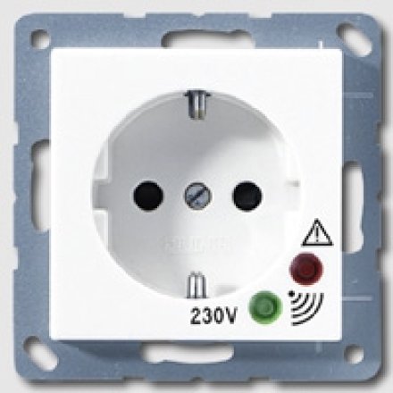 A521KIUFWW Штепсельная розетка SCHUKO 16А 250V  с защитой от перенапряжения