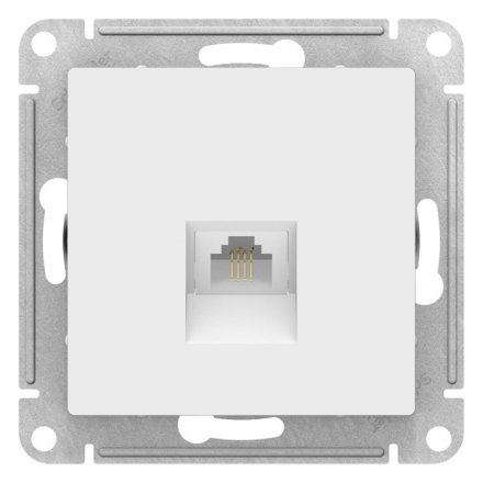 ATN000181 - AtlasDesign РОЗЕТКА телефонная RJ11, механизм, БЕЛЫЙ