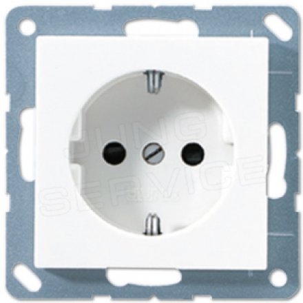 ABA520WW Штепсельная розетка SCHUKO 16A 250V  ; белая
