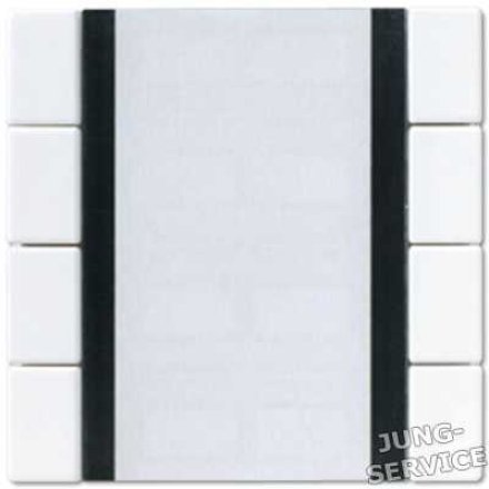 A2094LZSW Клавиши для системы KNX, 8 групп, универсальные, световые сцены; чёрные