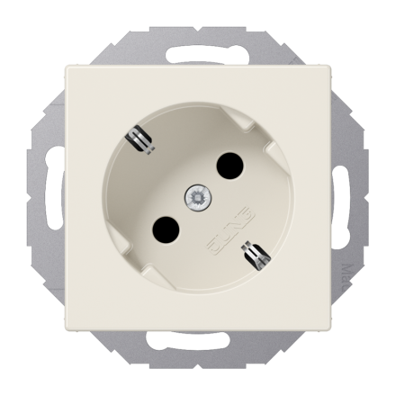 A520-45KI Штепсельная розетка SCHUKO 16A 250V  ; угол наклона 45 °; слоновая кость