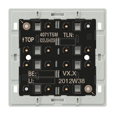 4071TSM KNX кнопочный модуль с интегрированным шинным сопряжением, стандарт, 1-4 группы