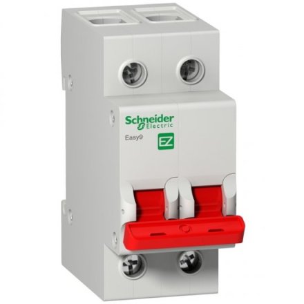 EZ9S16240; EASY 9 Выключатель нагрузки (модульный рубильник) 2P 40А Schneider Electric