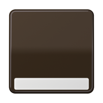 CD590NABR Клавиша для выключателя и кнопки, с полем для надписи; коричневая