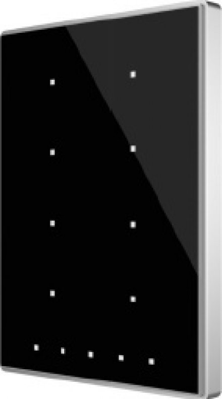 Выключатель сенсорный KNX Touch-MyDesign Plus, 8-кнопочный, 5 дополнительных сенсорных зон,цвет черный