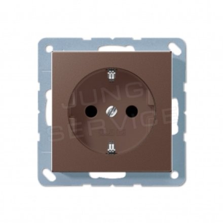 A520MO Штепсельная розетка SCHUKO 16A 250V, мокко