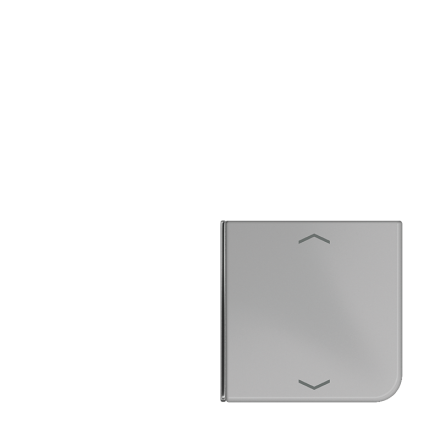 CD404TSAPGR14 клавиша с символом для 3 и 4-клавишного пульта KNX, серая, для серии CD (верхняя левая; верхняя лева