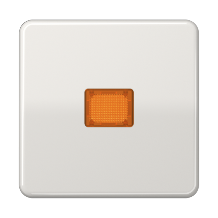 CD590KOBFLG Клавиша с оранжевым окошком для выключателя с подсветкой; светло-серая