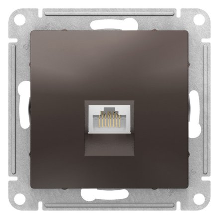 ATN000686 - AtlasDesign РОЗЕТКА компьютерная RJ45, категория 6A, механизм, МОККО