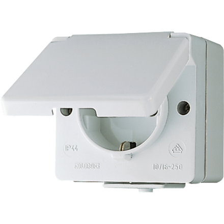 621WX Штепсельная розетка SCHUKO для накладного монтажа IP44
