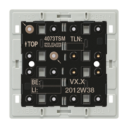 4073TSM KNX кнопочный модуль с интегрированным шинным сопряжением, стандарт, 1-4 группы